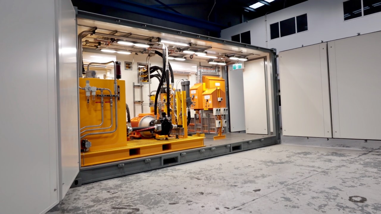 Containerised HPU for Remote Mining Filter Press System