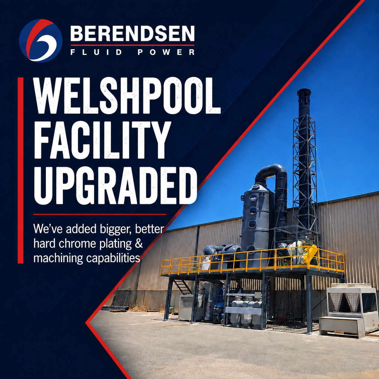 Berendsen expands hard chrome & machining capabilities at Welshpool facility